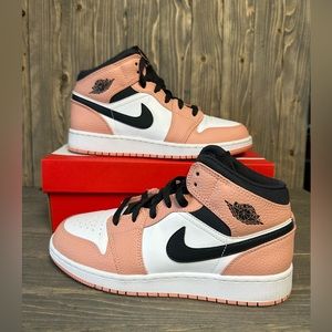 Jordan 1 mid - pink quartz (size 6.5Y/8W)